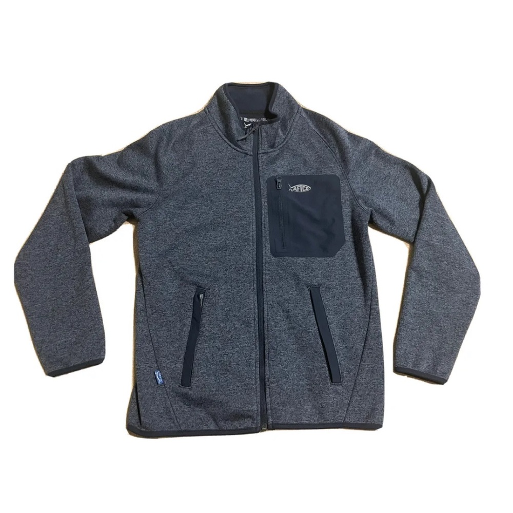 AFTCO Horizon Weatherproof Fleece-Navy Full Zip Men’ Small